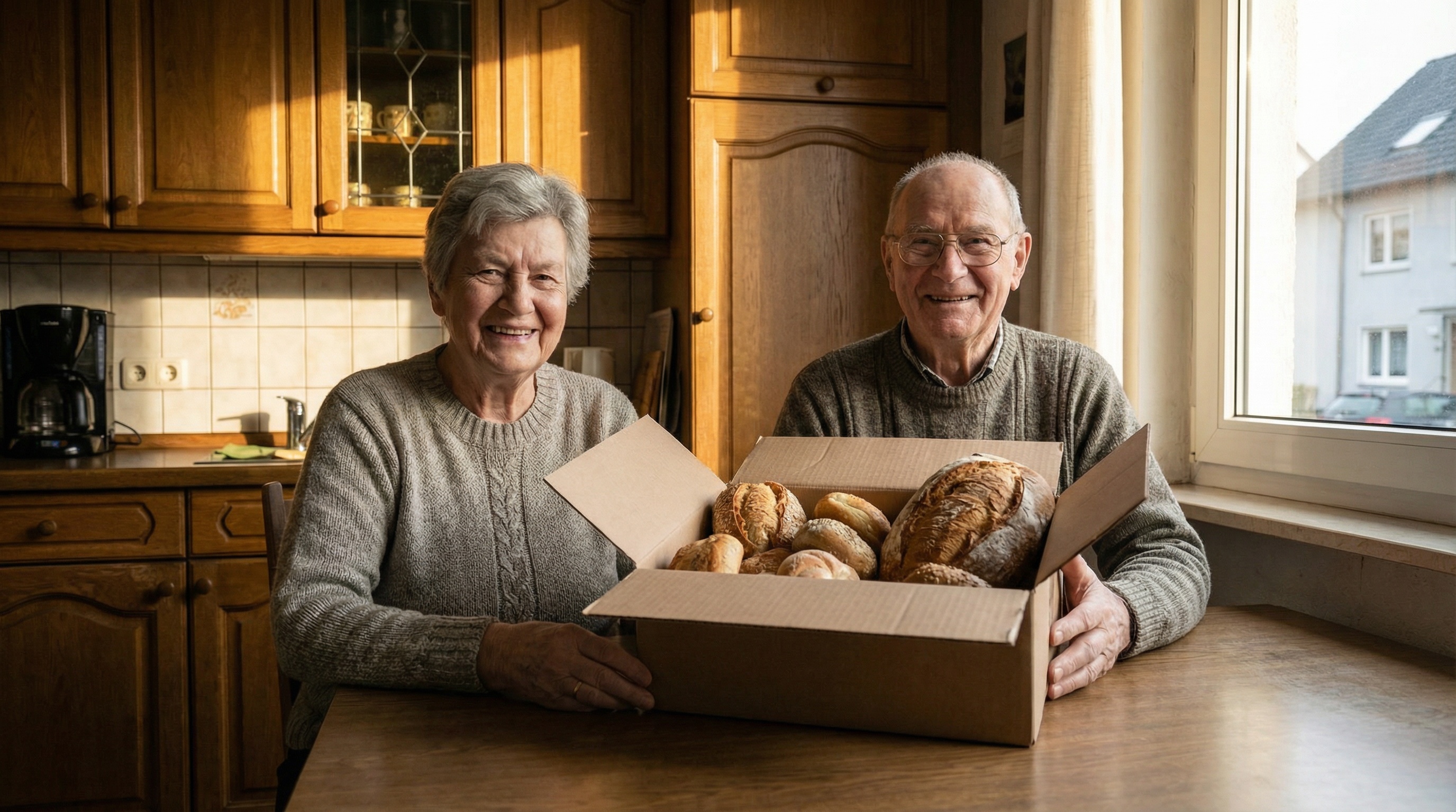 Hans und Irmgard Müller – glücklich mit ihrer Backverliebt-Lieferbox